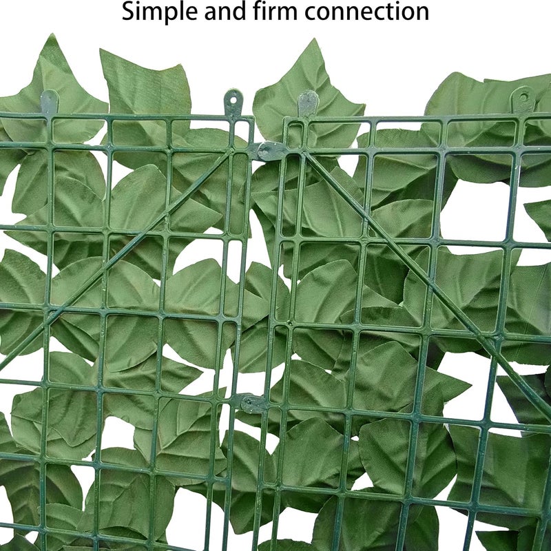 ODTORY Artificial Fence Privacy Screen: 4FT x 20FT UV-Anti Faux Greenery Backdrop Ivy Chain Link Shades Panels for Patio, Balcony, Garden,Deck,Backyard Indoor Outdoor Green Wall Decor - Image 3